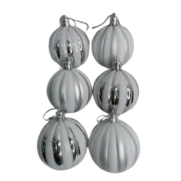 Kit 6 Bolas De Natal 6cm Enfeite Natalino