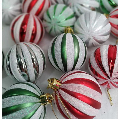 Kit 6 Bolas De Natal 6cm Enfeite Natalino